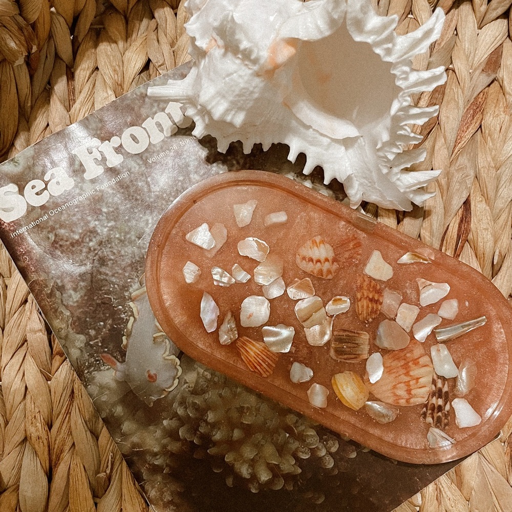 SEASHELL RESIN JEWELRY/TRINKET TRAY 🐚